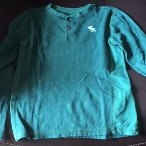 Abercrombie Kids Boys Green Long Sleeve 7/8